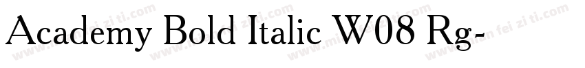 Academy Bold Italic W08 Rg字体转换